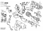 Bosch 0 603 387 680 Psb 500 Re Percussion Drill 230 V / Eu Spare Parts